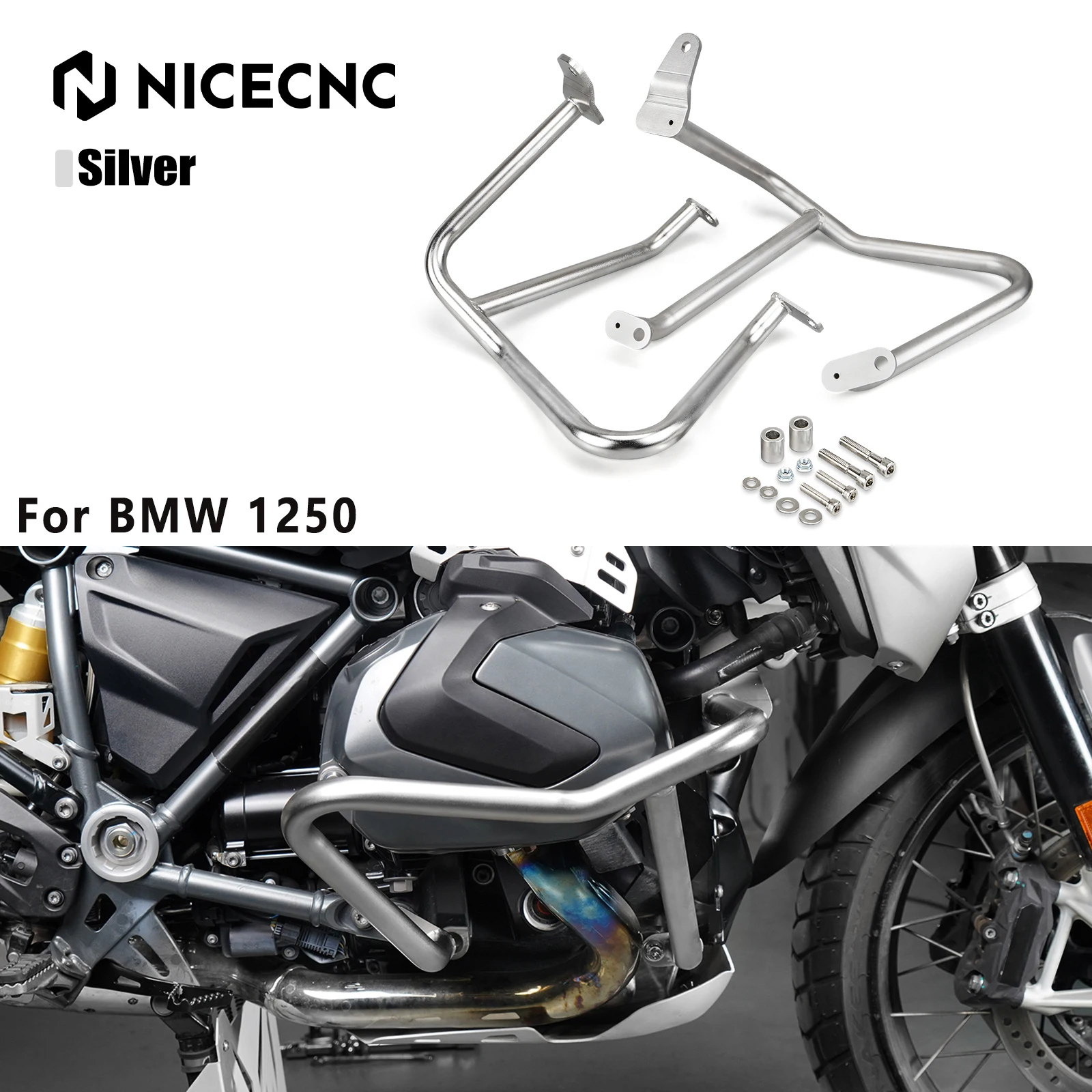 

For BMW R1250GS 2019-2024 Motorcycle Engine Guards Crash Bars For BMW R 1250 GS R1250 GS R 1250GS 2024 2023 2022 2021 2020 2019