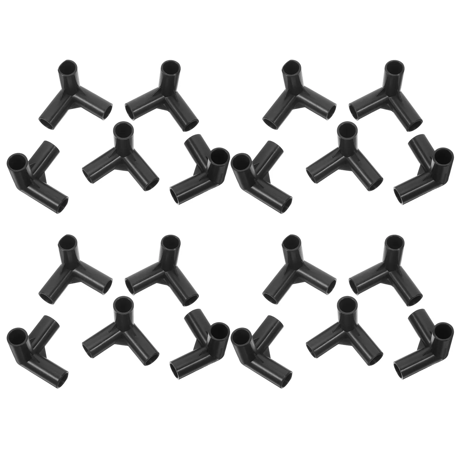 20Pcs Universal Closet Connectors 11Mm Tube Joint Fittings T-Shape for Garment Rack Shoe Shelf Modular Storage DIY Wardrobe