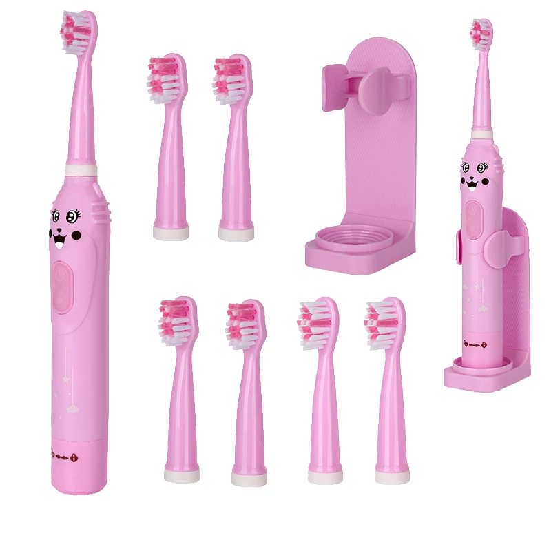 Ultrasonic Fashion Smart Sonic Kids Children's Electric Toothbrush With 6 Brush Heads 6 Modes