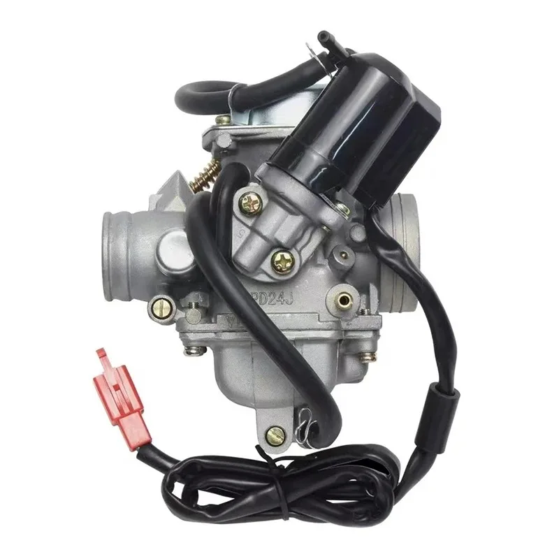 PD24J 24mm Carburetor with Choke, Fit GY6 125cc 150cc 4 Stroke Scooter ATV Motorcycle