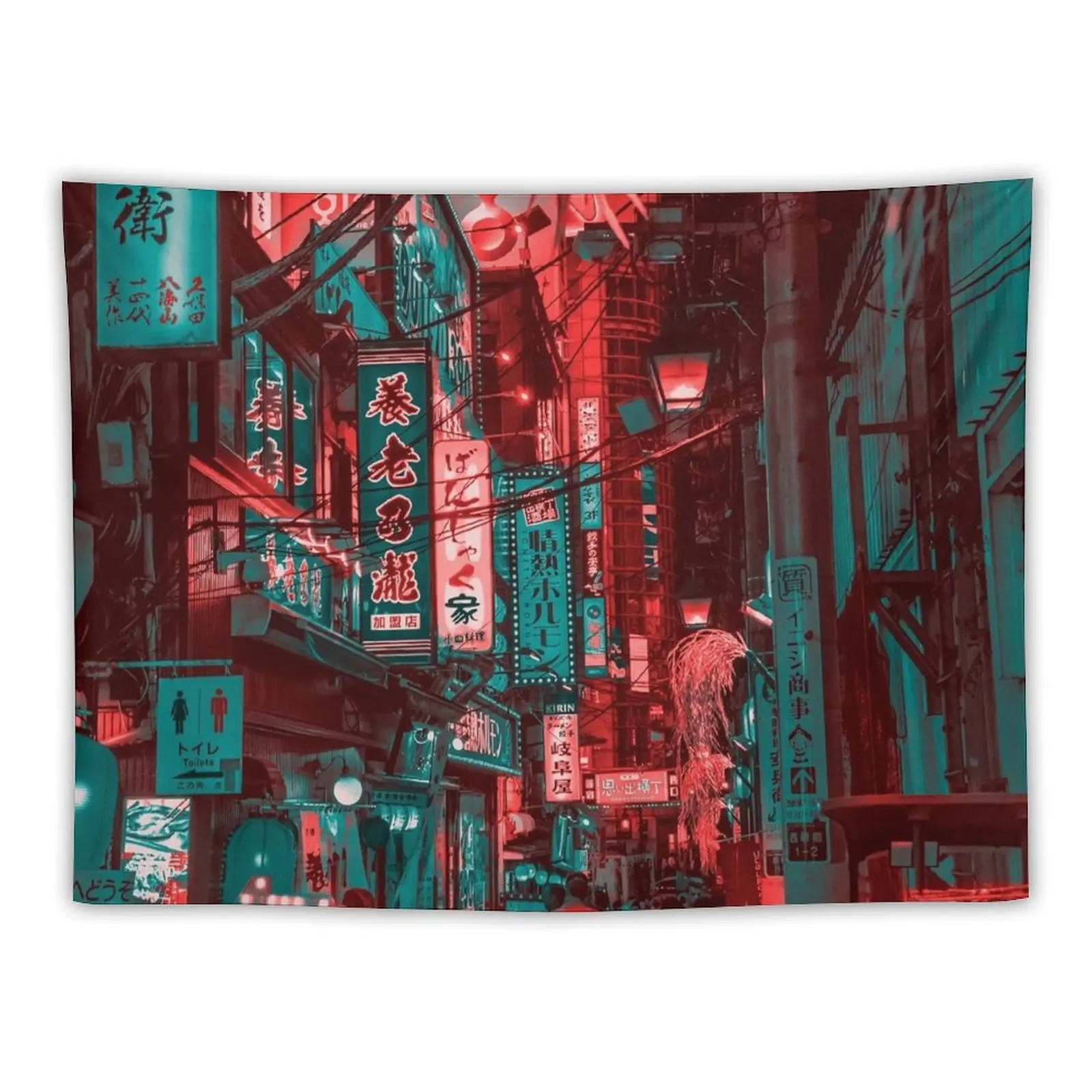 

Anime Japan Street Tapestry Bedroom Decorations Room Design On The Wall Wall Decoration Items Tapestry