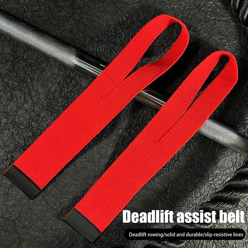 New 1Pair Gym Lifting Straps Weight Lifting Wrist Weight Belt Body Building Gloves For Women Men Fitness Crossfit Barbells Power