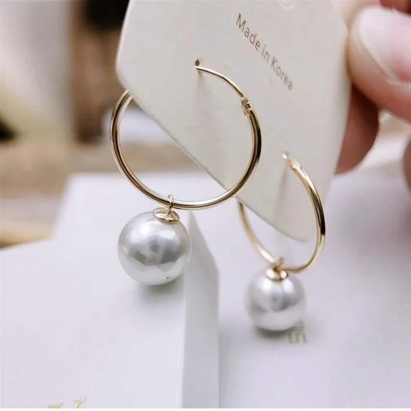 Trendy Perle Ohrringe für Frauen Imitation Perlen Tropfen Ohrring Abnehmbare Französisch Elegante Hochzeit Schmuck Weibliche Party Zubehör