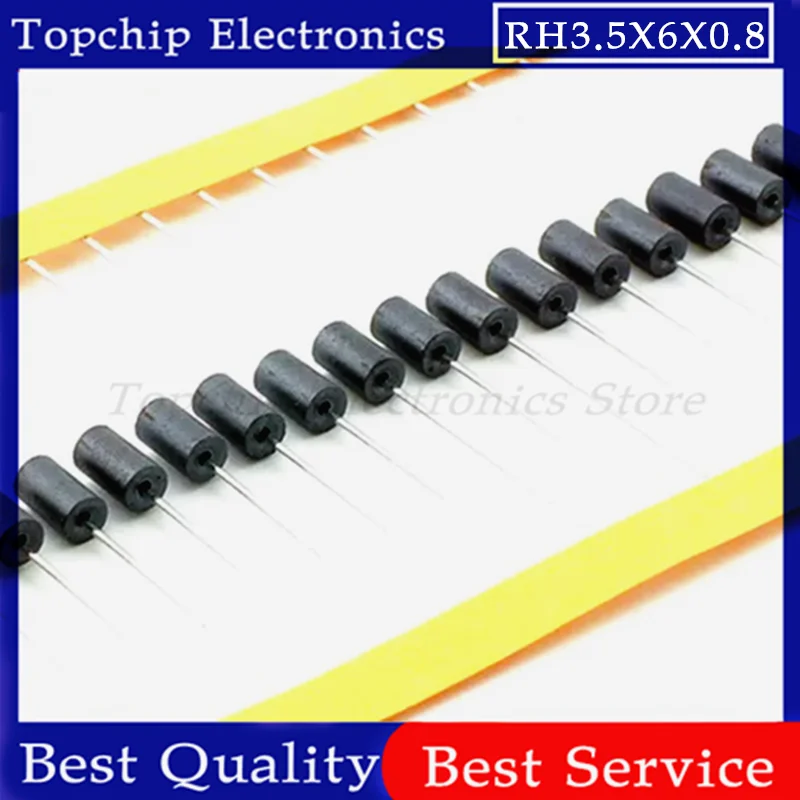 100pcs Inductor Beads 3.5*6*0.8 3.5*9*0.8 AXIAL FERRITE Beads 3.5x9x0.8/3.5*6*0.8mm Inductance