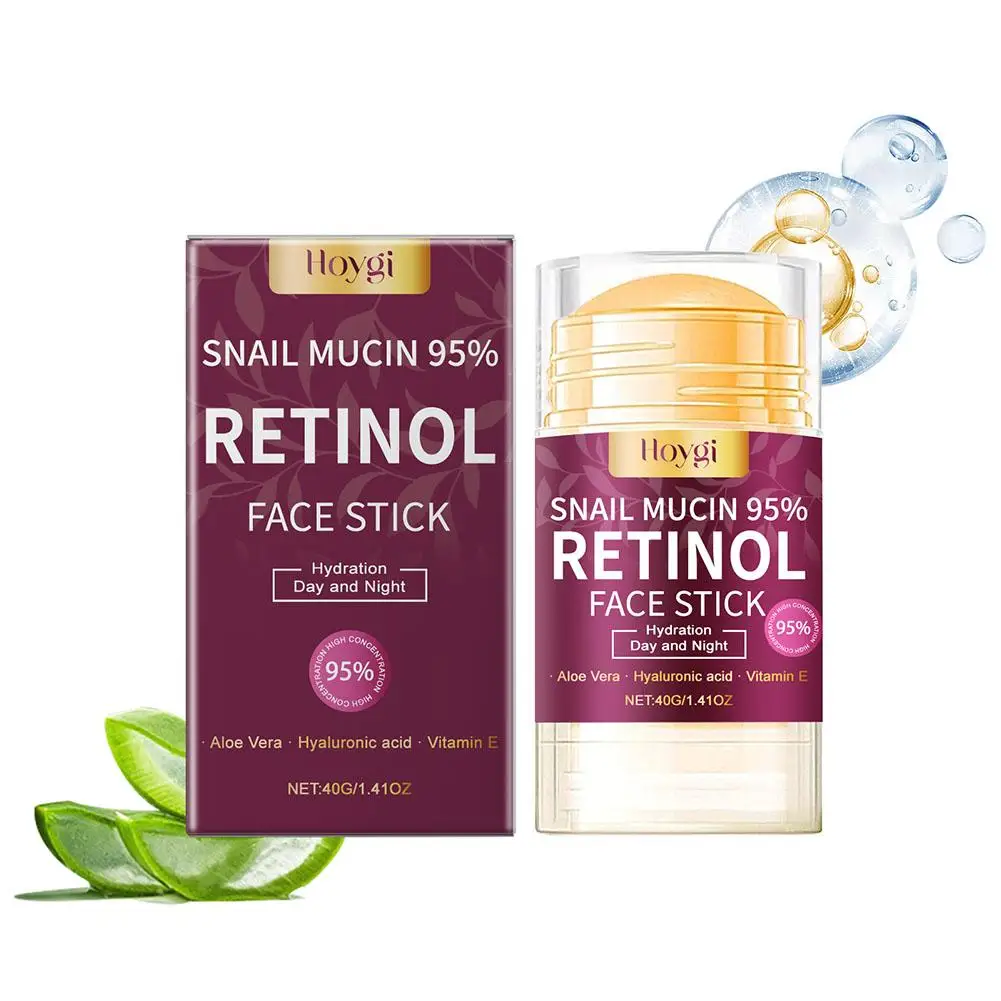 40g Retinol desvanecimiento líneas finas crema en barra facial hialurónico cuidado de levantamiento profundo piel 95% crema hidratante MUCIN SNAIL Hydrati Z5Z1