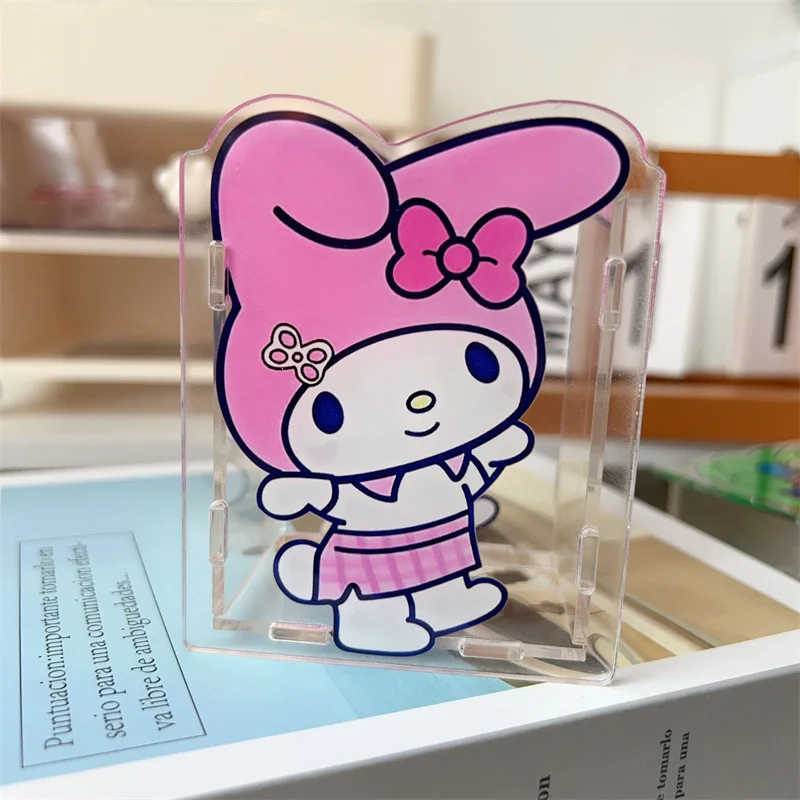 Sanrio Kuromi Pen Holder Cartoon Pochacco Hello Kitty Anime Student Desktop Pencil Storage Box Makeup Brush Storage Bucket Gifts