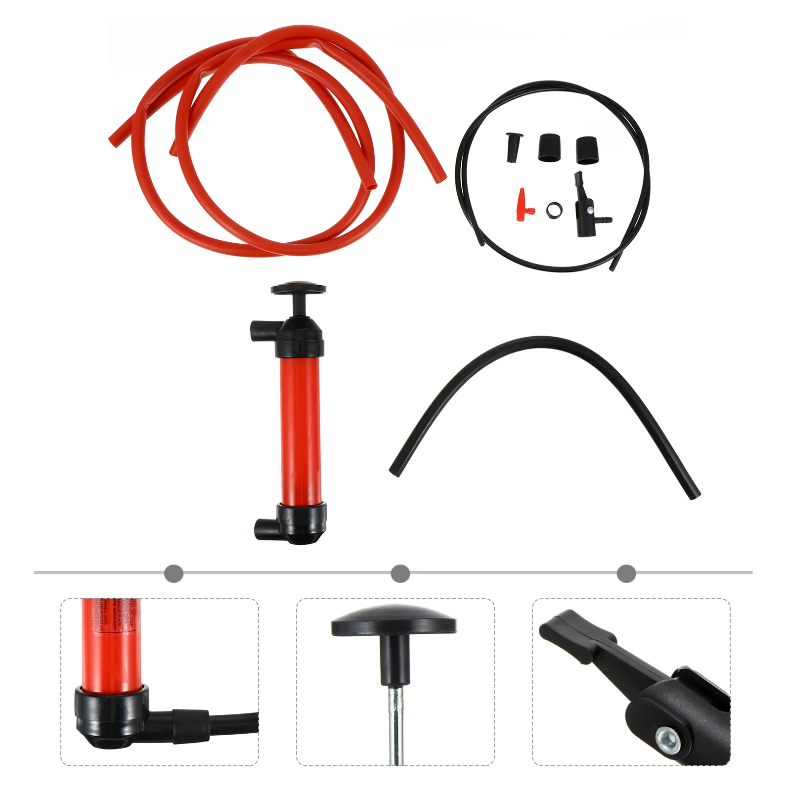 

1 set Automobile Oil Fuel Transfer Hose Manual Siphon Pump For Gas Diesel Petrol Corrosion Resistant Leak Proof Emergency Fluid