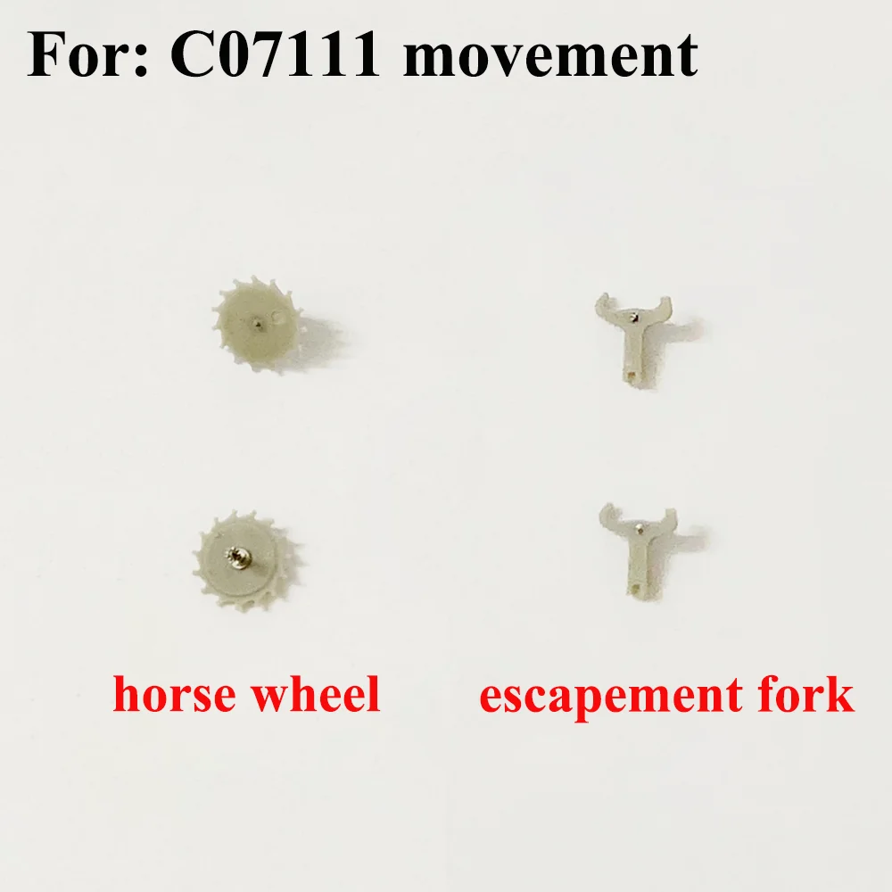Watch Accessories Horse Wheel Escapement Fork Suitable for C07111 Movement Watch Repair Parts Horse Fork Escape Wheel