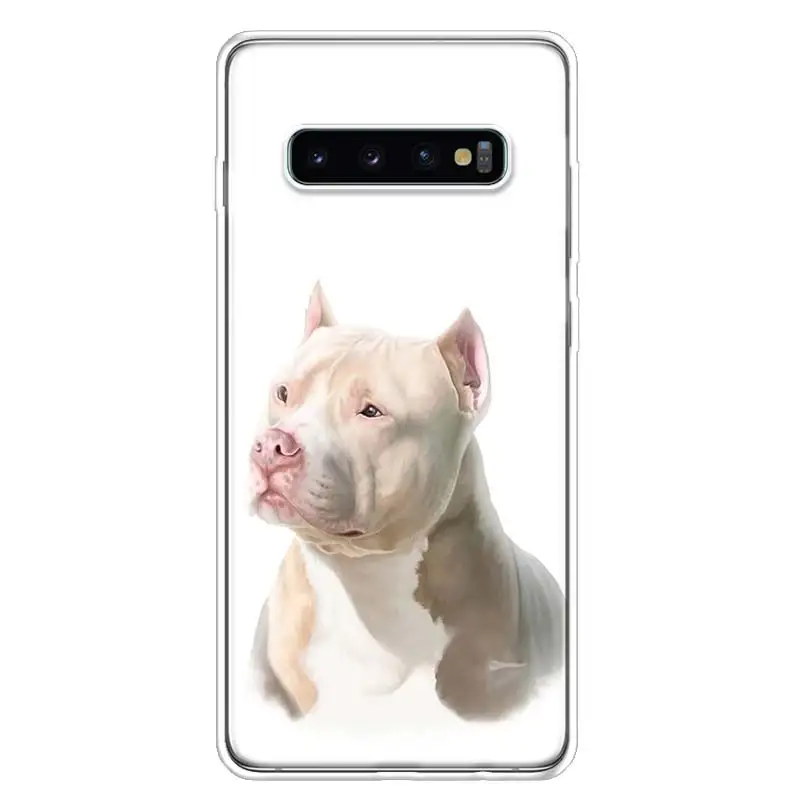 Pit Bull Lovely Pet Dog Pitbull Phone Case For Samsung Galaxy S24 S22 Ultra S21 Plus Capa S20 S23 FE S10 S9 S8 Plus Cover Shell image 3
