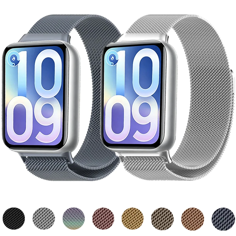 Milanese Armband für Xiaomi Mi Band 10 Pro/9 8 Pro Magnetisches Armband Correa für Redmi Watch 6 5 4 Original Austauschbares Armband