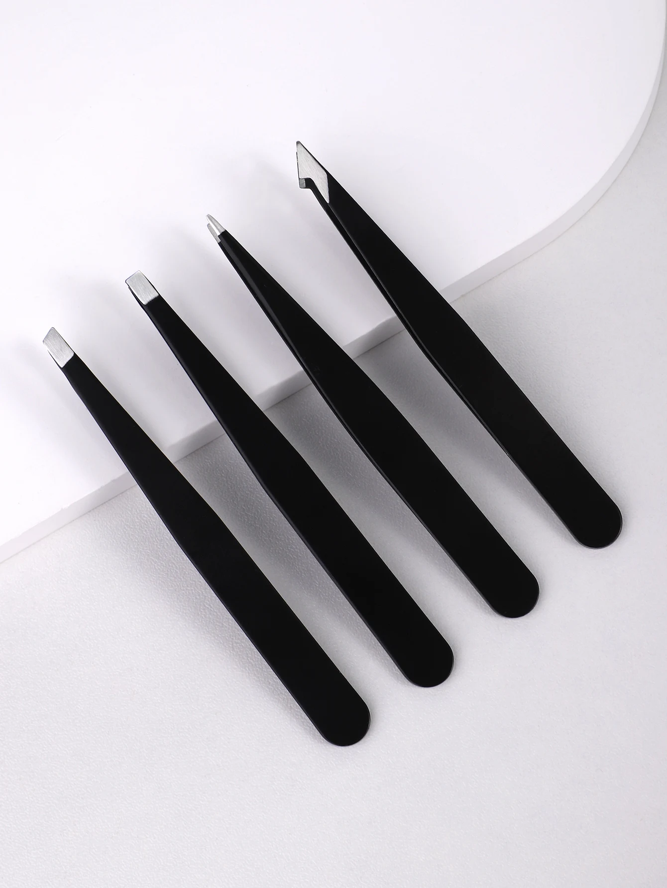 2/3/4個の眉毛クリップセット、眉毛とひげの除去に使用され、平らな口、斜めの口、尖った口、フックがあります。