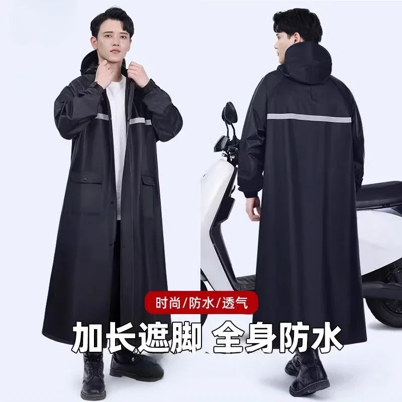 The product can be customized. Unisex, raincoat long body rainstorm protection