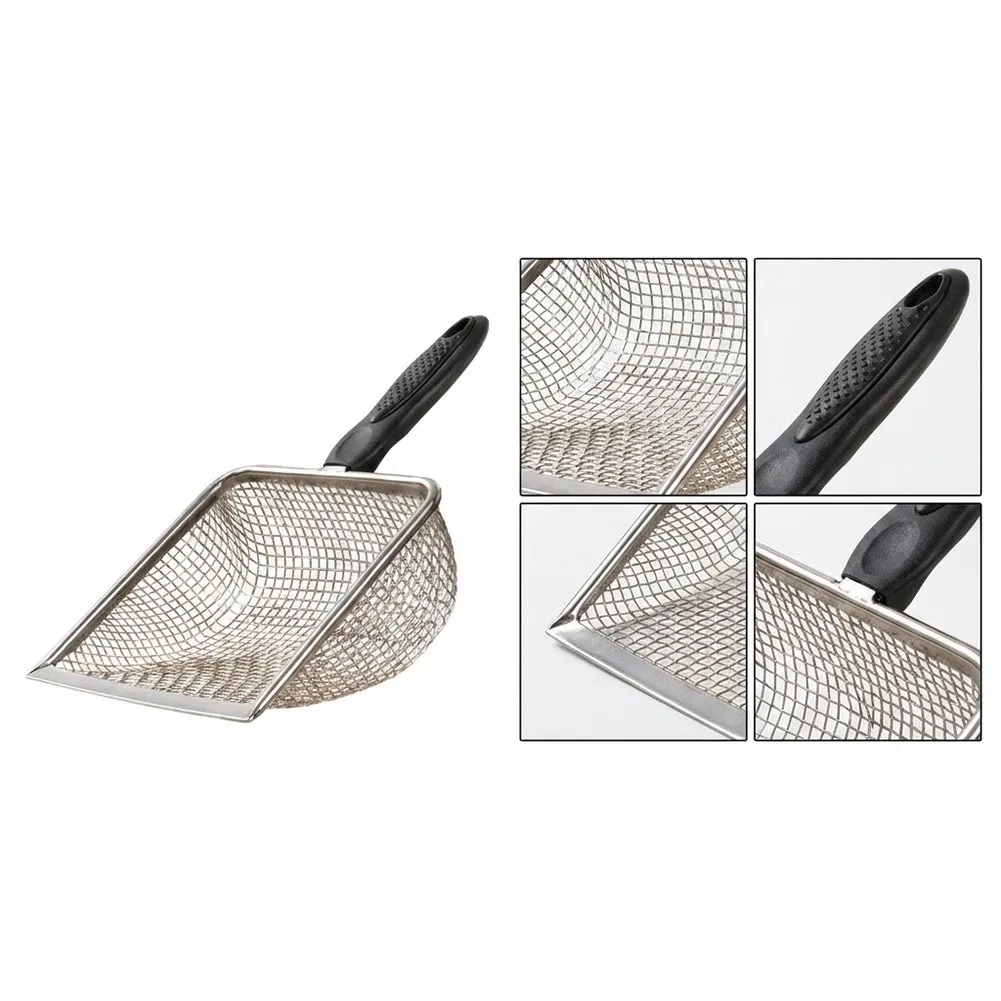 Stainless Steel Mesh Shovels 5 pcs for Efficient Sorting and For cleaning in Chicken Coops Pheasantries and Aviaries