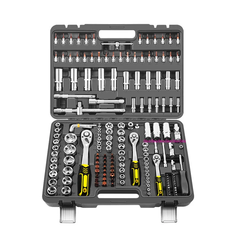 172-Piece Socket Wrench Set Universal Casing Ratchet Wrench