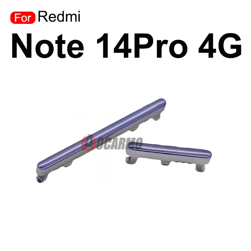 For Redmi Note 14Pro 4G 14 Pro+ Plus 5G Side Keys Volume Buttons Black Blue Silver Replacement Parts