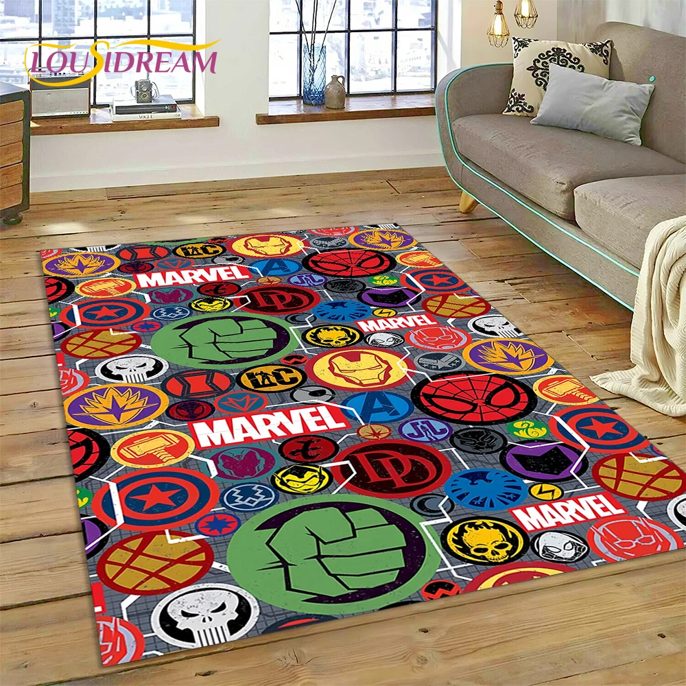 3D S-Spider-Man Superhero Cartoon Rug Carpet for Living Room Bedroom Home Decor,Floor Mat Non-slip Decoration for Sofa Doormat - view 4