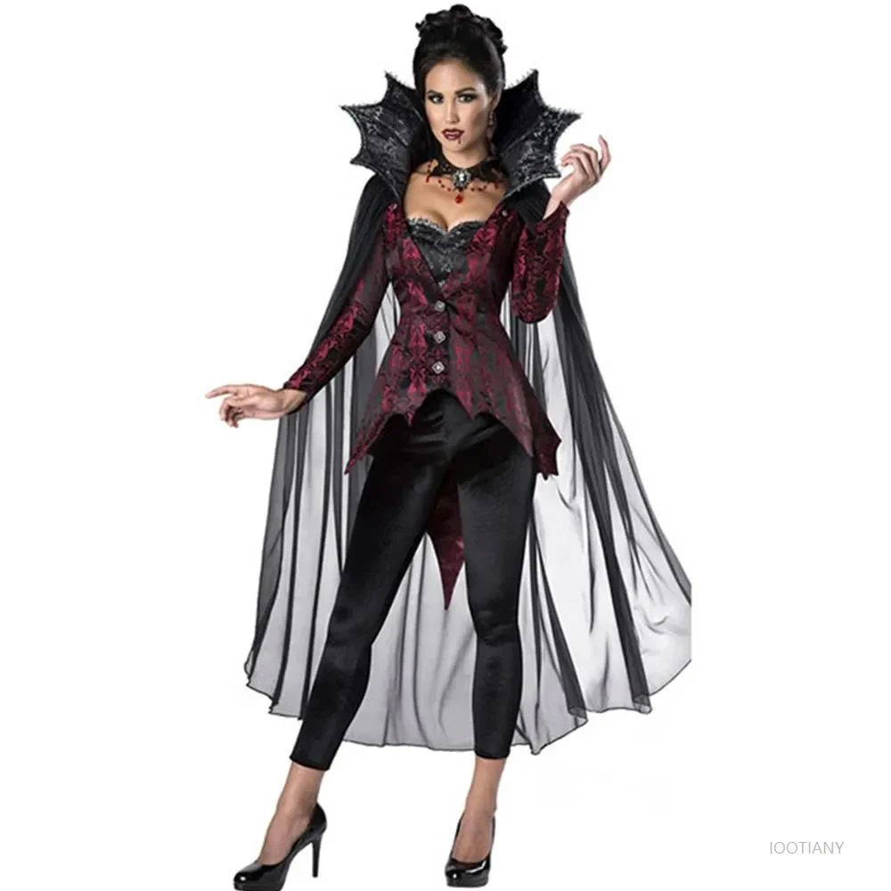 

Halloween Easter Gothic Devil Vintage Court Witch Vampire Cosplay Costume European Medieval Retro Evil Demon Queen MasqueradeDre