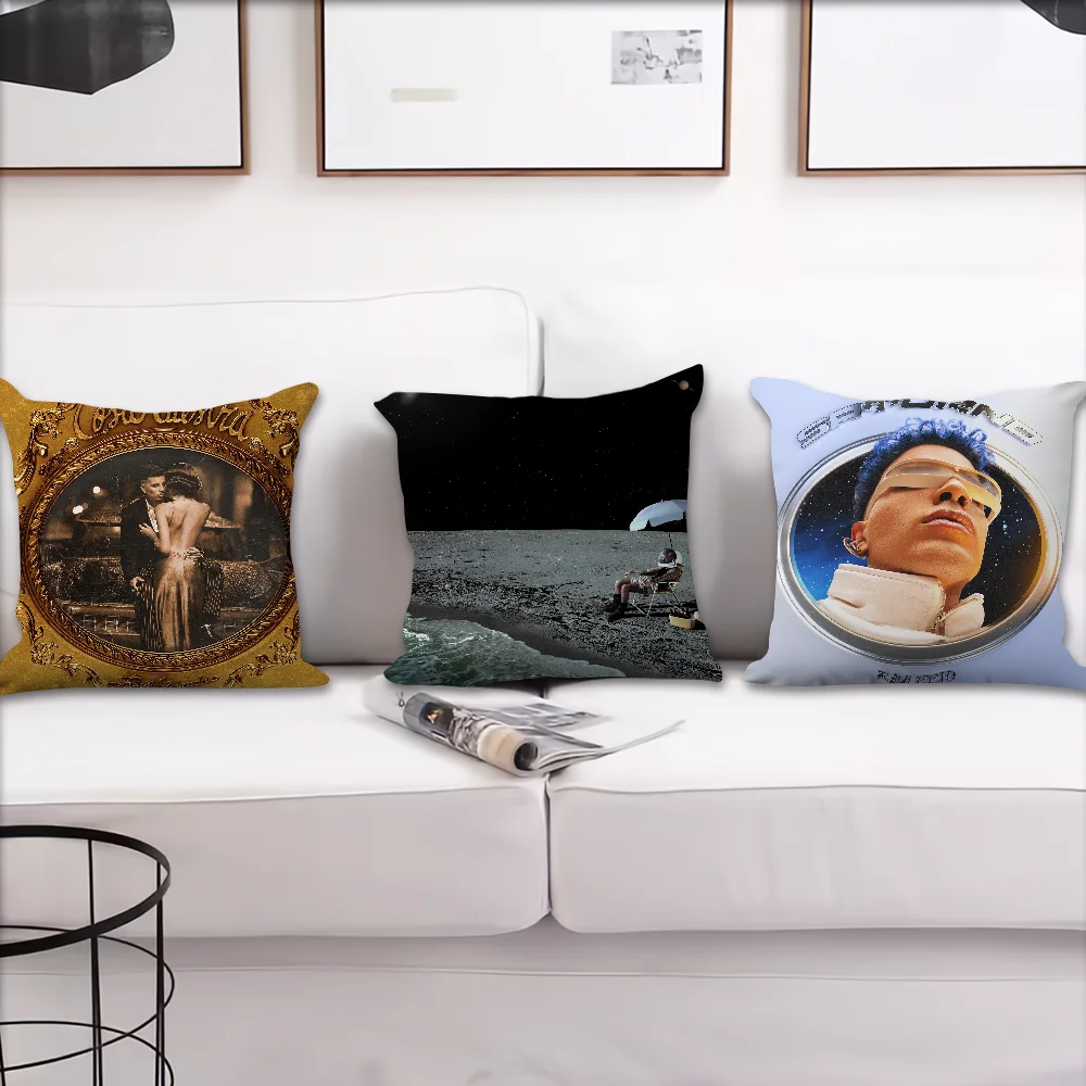 singer Rauw Alejandro Cosa Nuestra  cushion cover Accessories Square Cushion Room Bedroom Headboard Sofa Living Backrest Car Nap