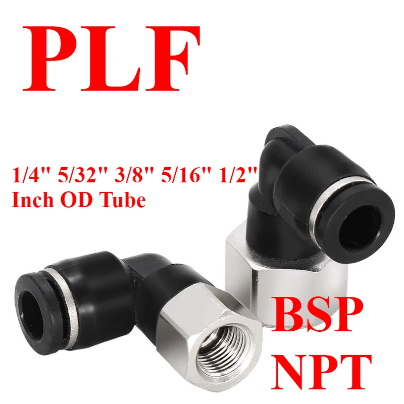 

Колено 90 градусов 1/8 "-1/2" NPT BSPT Внутренняя резьба 1/8 1/2" Трубка Латунная пневматическая вставной соединительный воздушный фитинг Быстроразъемный