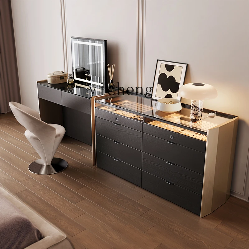 ZK Jewelry Cabinet Home Floor Master Bedroom Tailstock Chest of Drawers Light Luxury Italian Cloakroom