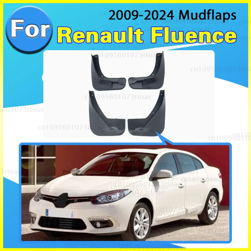 For Renault Fluence Samsung SM3 2009-2024 Mudflaps Splash Guards Flap Mudguards Car Mud Flaps Accessories