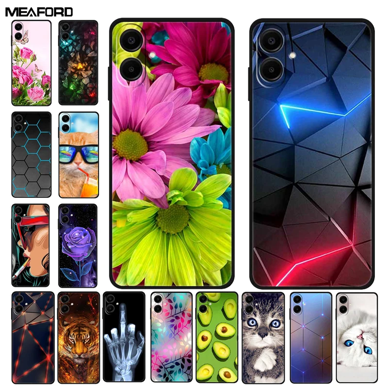 For Samsung A06 Case A065F Luxury Fashion Soft Silicone Phone Case for Samsung Galaxy A06 Back Cover Etui Fundas For Galaxy A 06