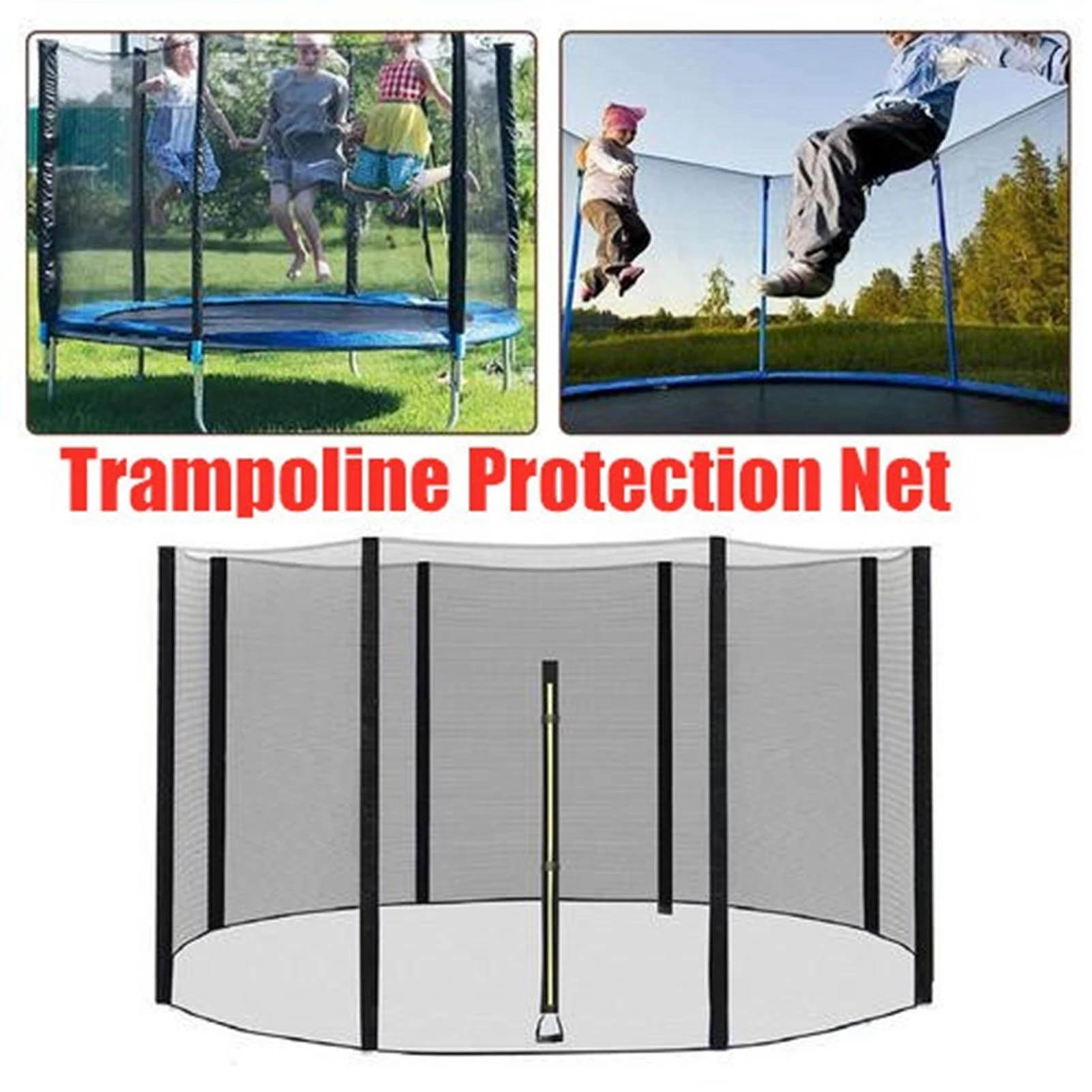 Trampoline Safety Net Trampoline Enclosure Safety Net Replacement 6ft 8ft 10ft Breathable And Wear-resistant Outdoor Trampoline