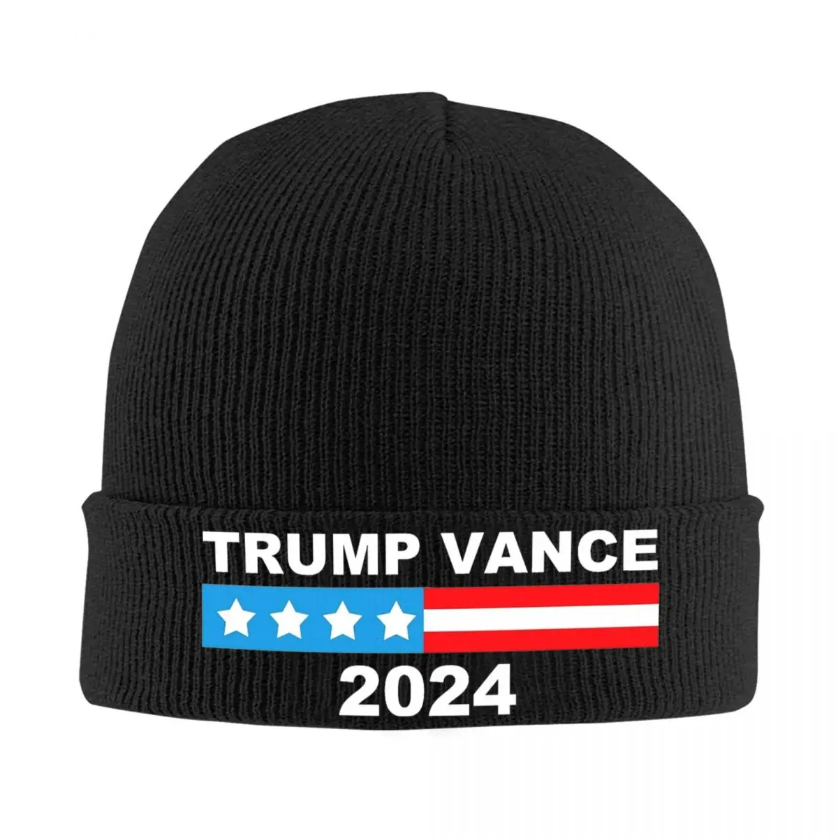 Trump Vance 2024 Trump For President Knitted Hat for Women Men Skullies Beanies Autumn Winter Hat Acrylic Casual Caps