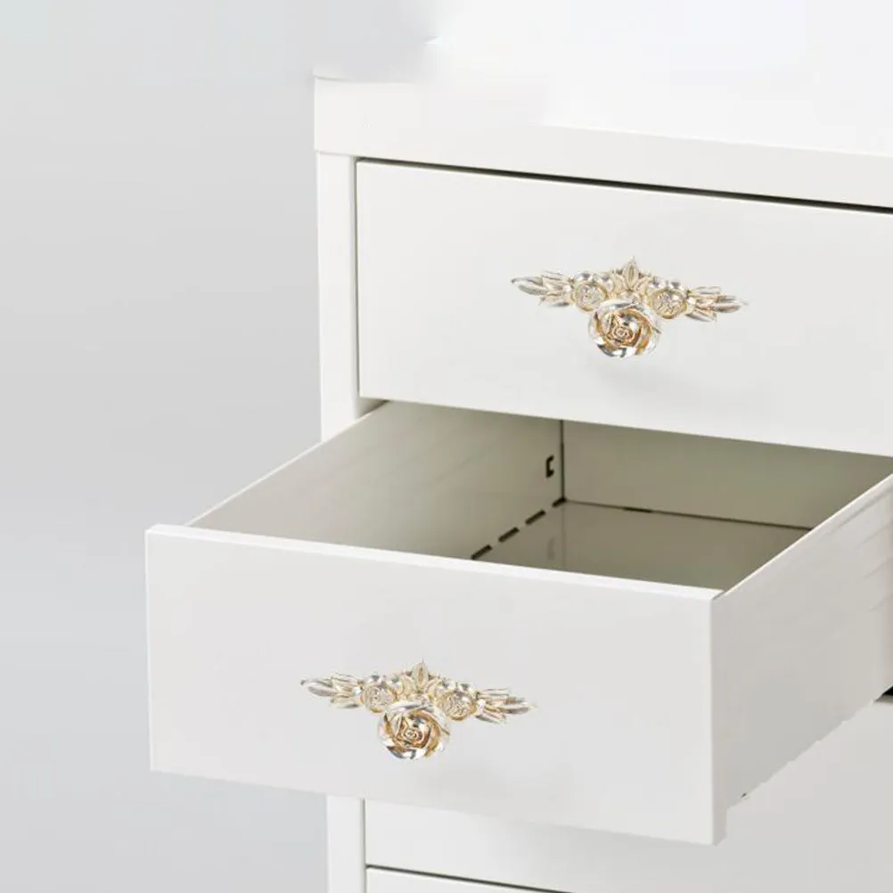 

Набор из 5 розовых ручек для шкафов в винтажном стиле, из цинкового сплава, для кухонных шкафов, выдвижных ящиков, обувниц, книжных шкафов