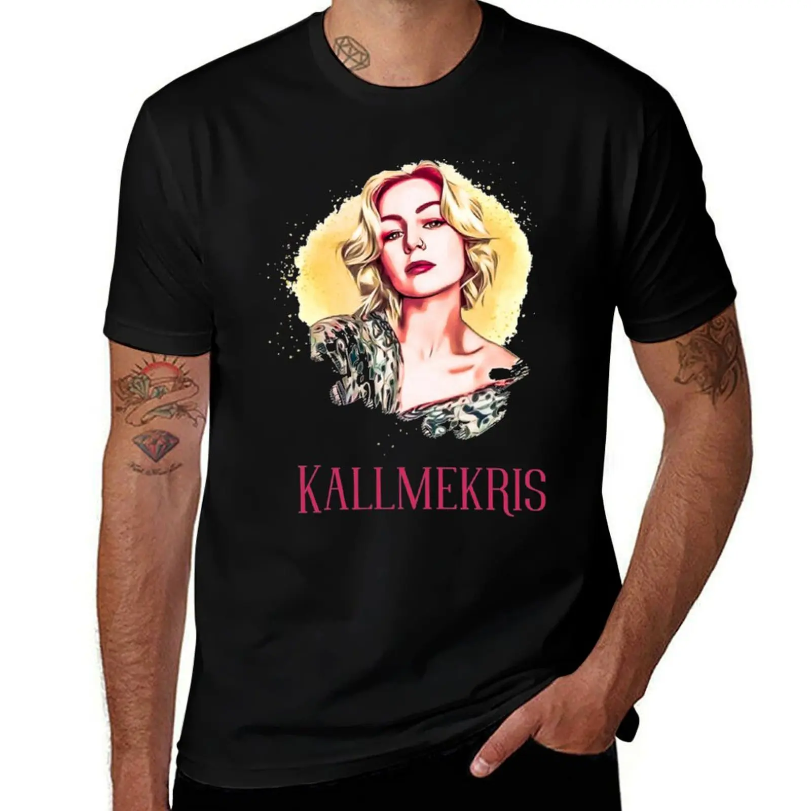 Retro Kallmekris T-Shirt All Match Print Short Sleeve Top T-Shirt