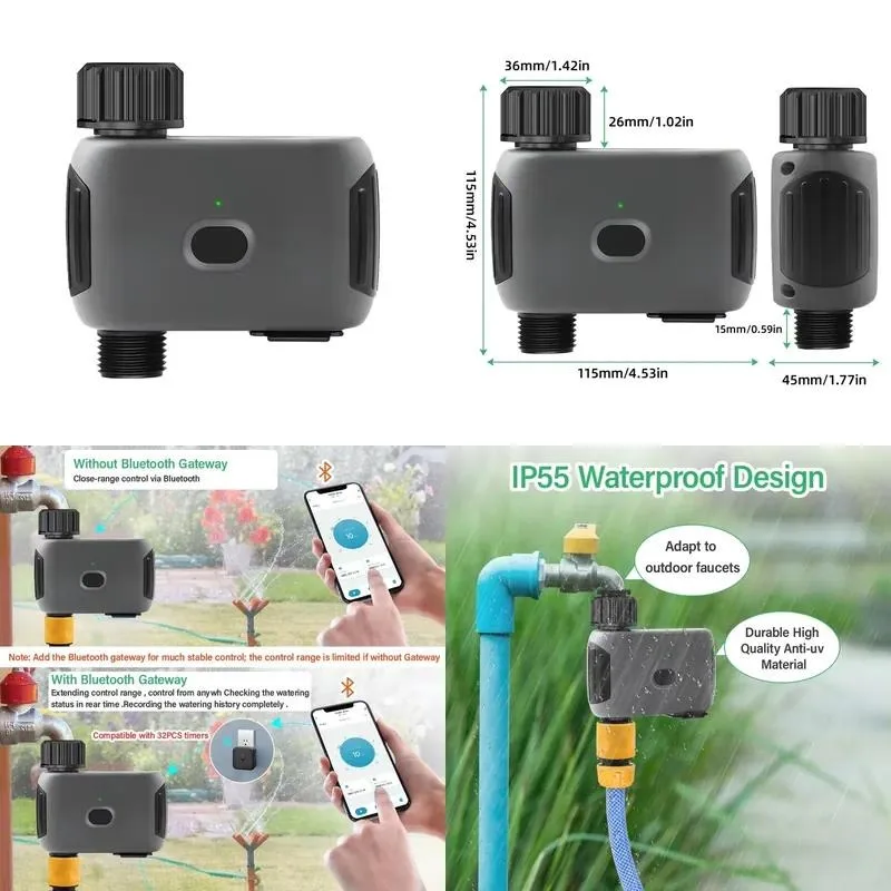 Smart Bluetooth Watering Timer Remote Control Automatic Irrigation Controller for Garden Yard Valve