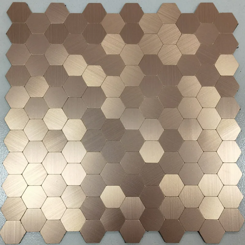 Metalen wandpanelen zelfklevende Alcobond mozaïektegels voor tv-functie muur keuken backsplash decor