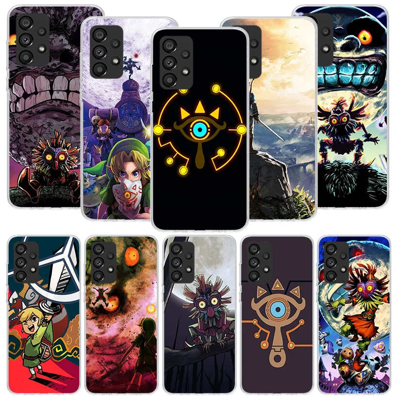 Z-Zeldas-Majoras Mask Phone Case For Samsung Galaxy A14 A15 A13 A12 A54 A55 A53 A52 A04S A24 A25 A23 A22 A34 A35 A33 A32 A03S A0