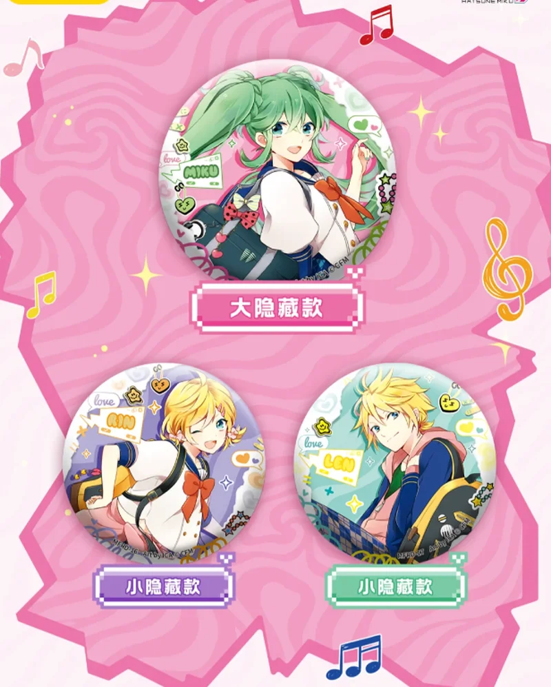 

Genuine Miku Easy Daily Collection Badge Genuine Blind Box Tin Millet Badge Full Box Bar Pendant Birthday Gift For Friends