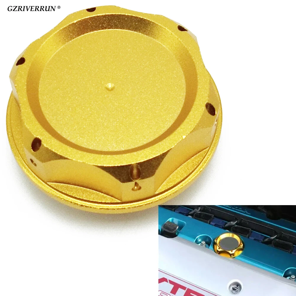Aluminum Engine Oil Cap for Honda JS Racing CRX Civic 8th Gen Accord ... CNC Rubber Sealing Ring Filler Car Parts Components