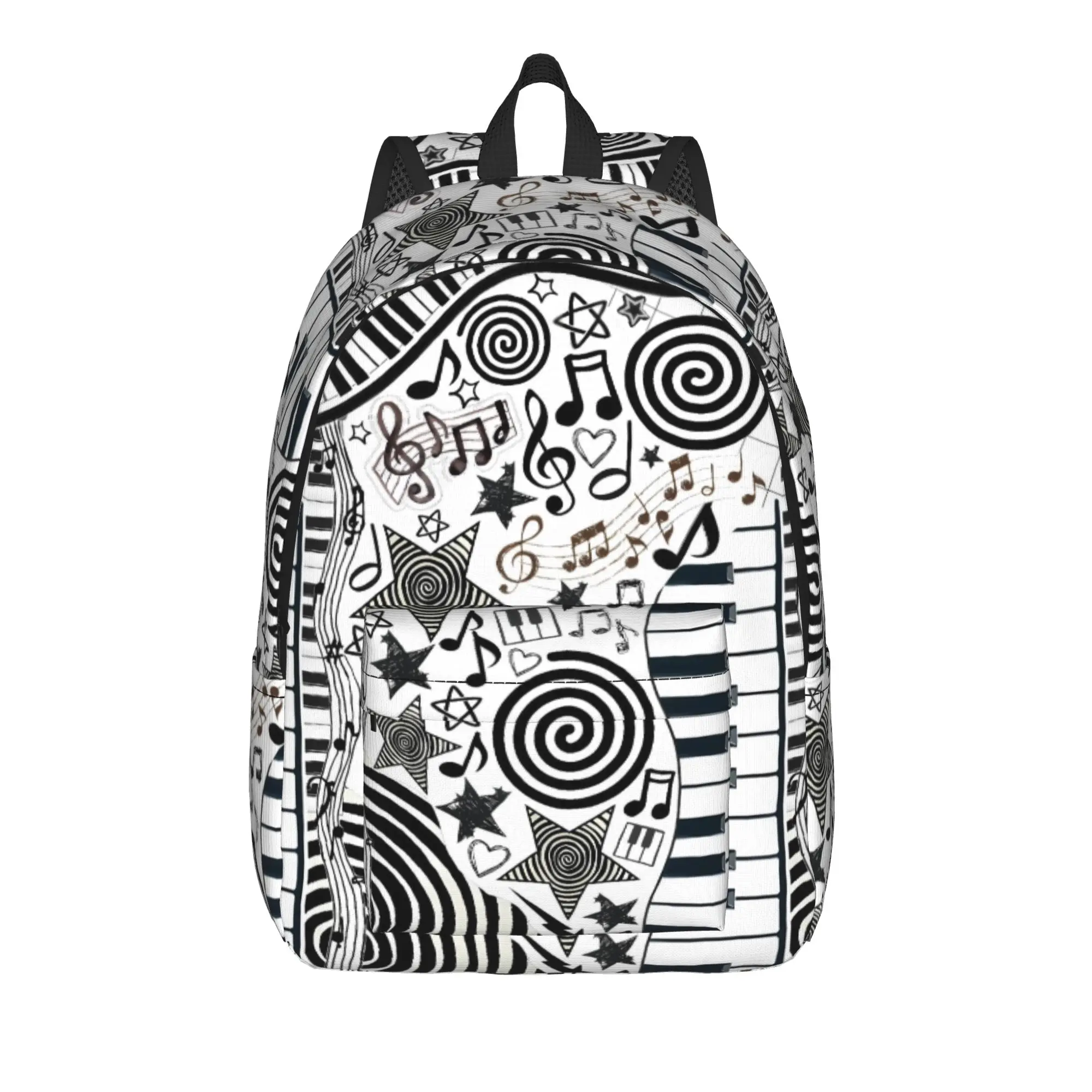 Personalized Piano Mochilas Mujer Polka Dot Backpack Modern Backpacks Male College Big High School Bags High Quality Rucksack