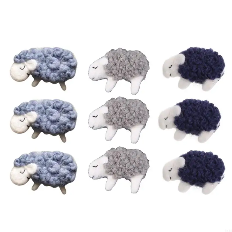 WXTD 3/10Pcs DIY Handmade Baby Felt Lamb Home Party Decorations Newborn Photography Props Infant Photo