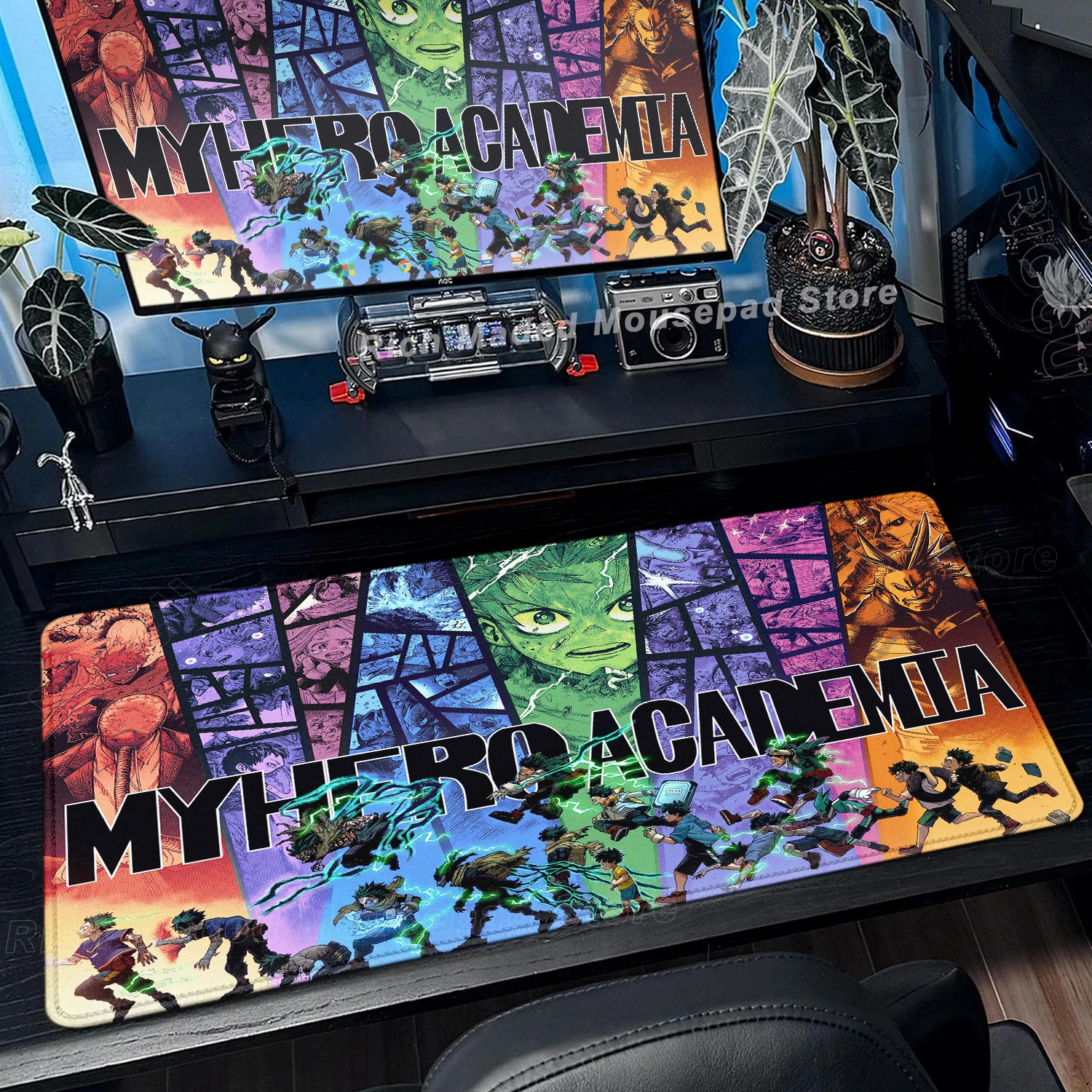 

900x400 Mouse Pad My Hero Academia Keyboard Pad Gaming Accessories Extended Desk Mat Office Rubber Anti-slip XXL Tapis De Souris