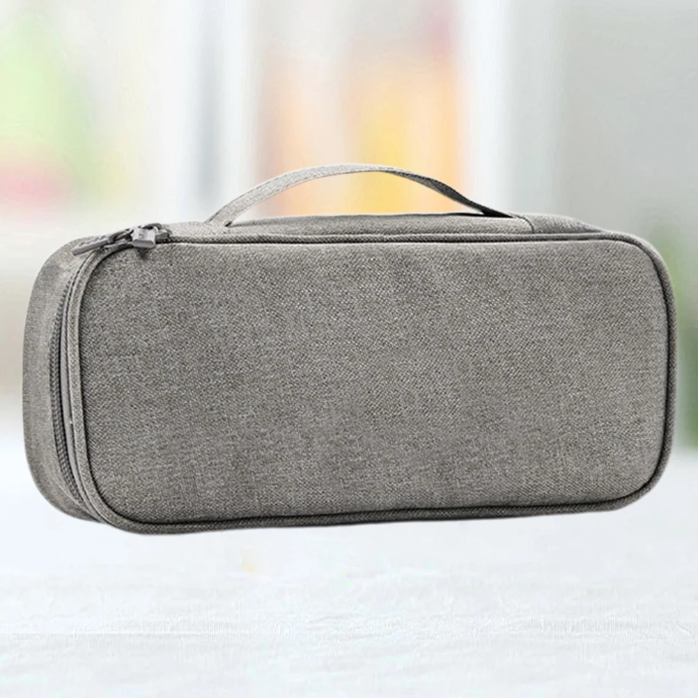 

1pc Power Line Pouch Lightweight Oxford Fabric Digital Accessories Organizer Portable Cable Storage Bag Zipper Removable