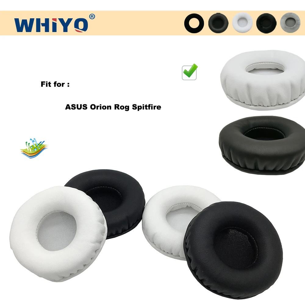 Whiyo ترقية جديدة استبدال بطانة للأذن ل ASUS Orion Rog Spitfire سماعة أجزاء وسادة جلدية المخملية غطاء للأذنين