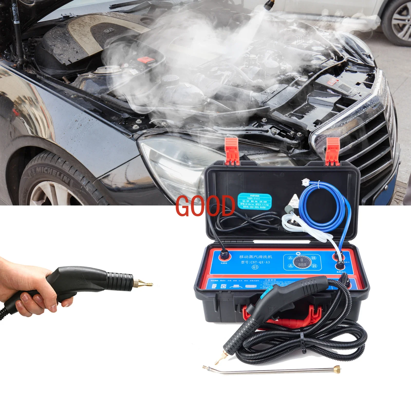 

Multi-purpose 3500W powerful Professional commercial car care steam wash deep cleaning machine steam cleaner portable
