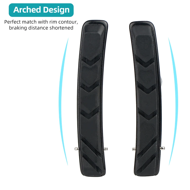 72mm Caliper Brake Pad for MTB Bike Metal Rim Low Wear Bicycle Stopping Blocks for V Shape Clamp Cycle Brake Inserts Replacement