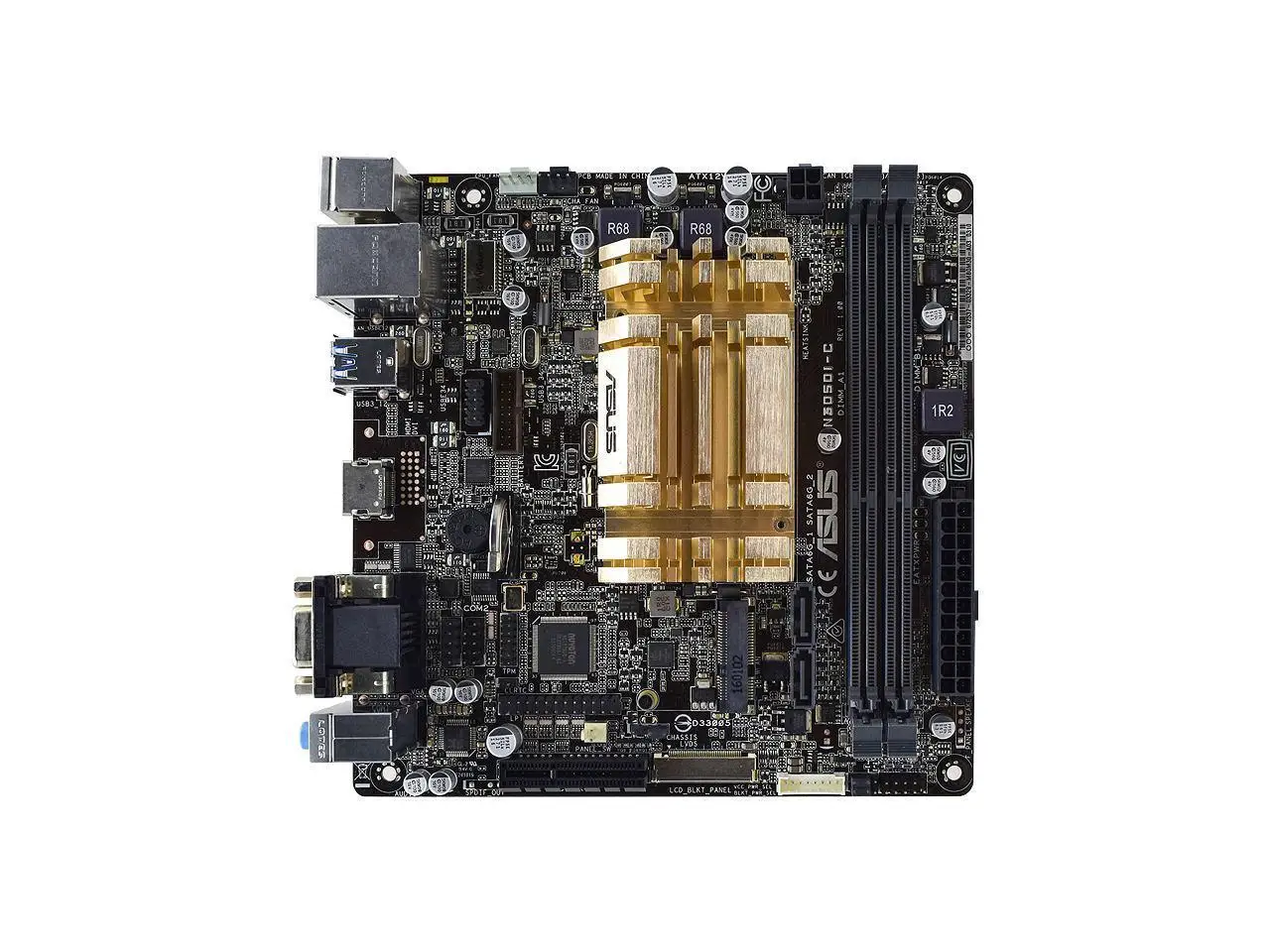 ASUS N3050I-C Intel Celeron N3050 SoC onboard  Mini ITX Motherboard DDR3 Memory 16GB Non-ECC PCI-E 2.0 HDMI 4x USB3.0 SATA3