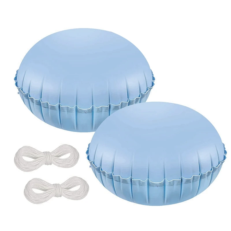 Oreiller gonflable pour piscine hors sol, couverture de piscine, 4x4, optique de 0.3mm, lot de 2