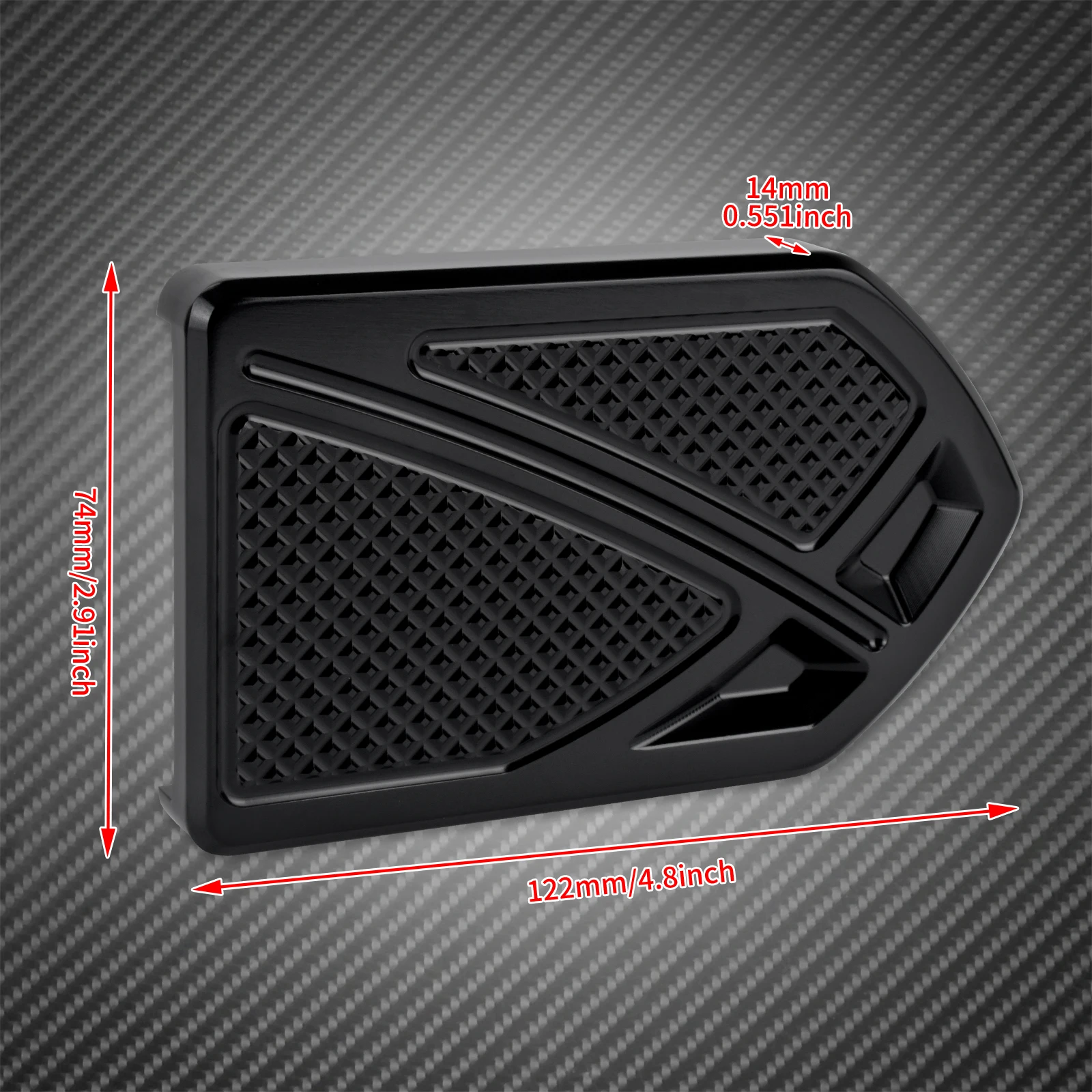 Motorcycle Brake Pedals Pad Cover Footpegs For Harley Softail 1986-17 Dyna FLD 12-2016 Touring Street Electra Road Glide 1980-Up 5