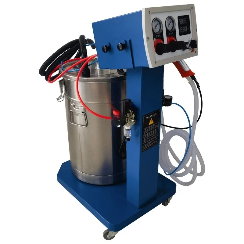 SLD‑603 Electrostatic Powder Coating System 50W 100KV 45L Hopper With Spray Gun Industrial Surface Finishing Equipment