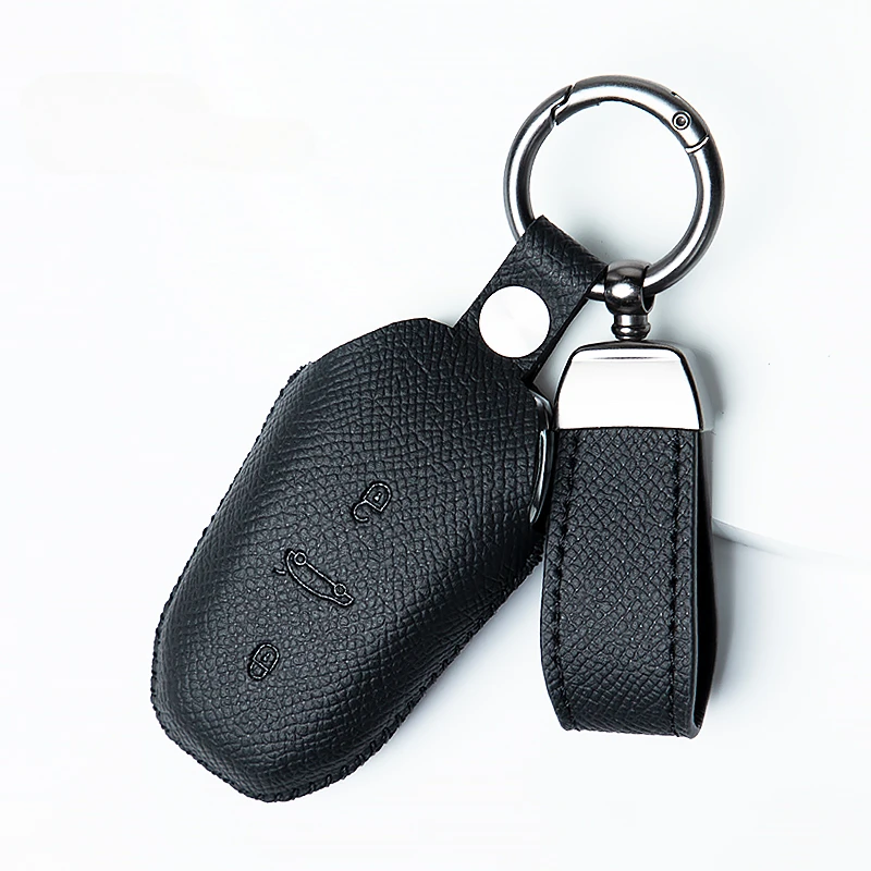 Suitable for Peugeot 508L 5008 Leather Car Remote Key Case Cover Simple Style Multiple Styles To Choose From