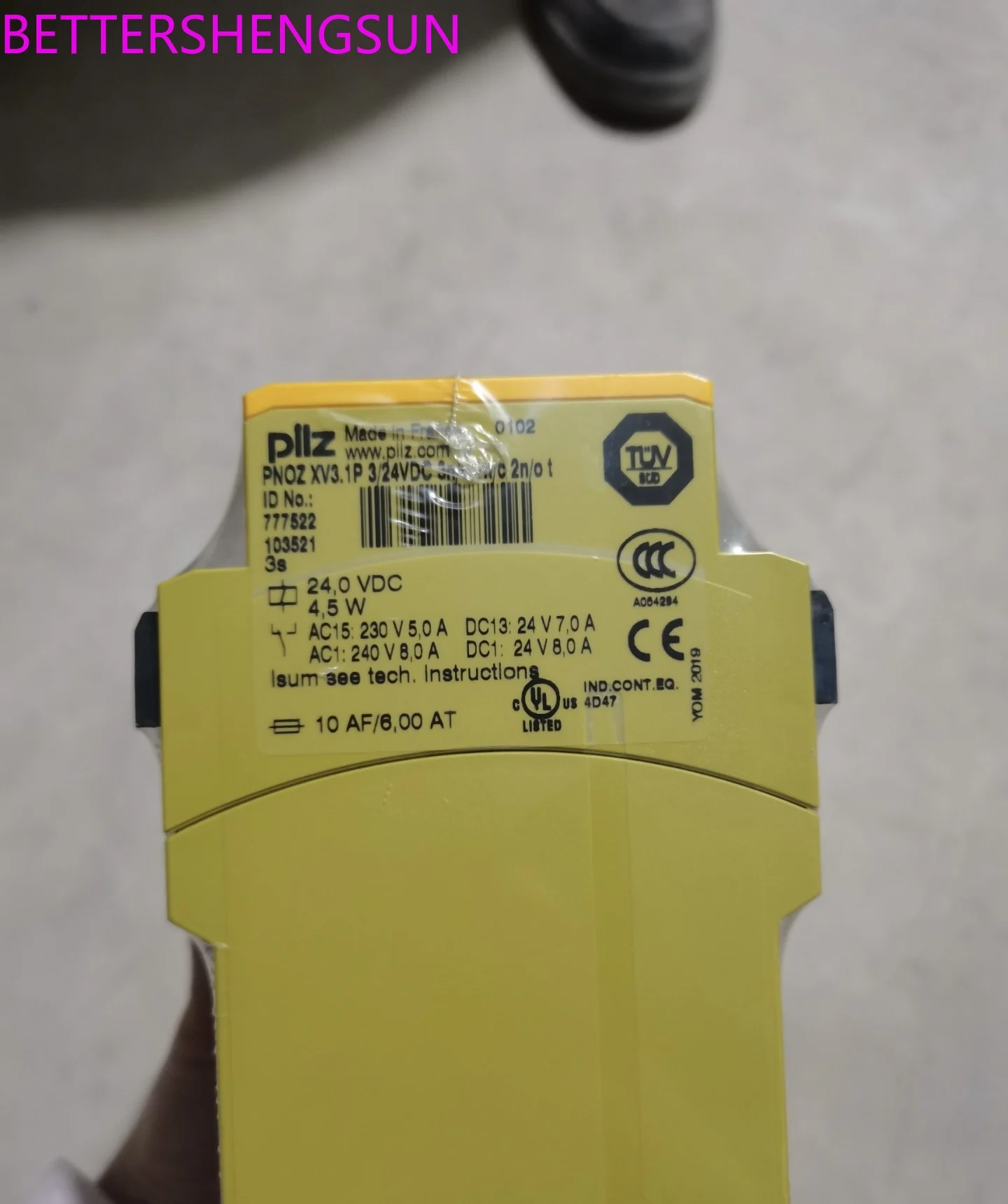 Safety relay PNOZ XV3.1P 3/24VDC relay 777522/787522