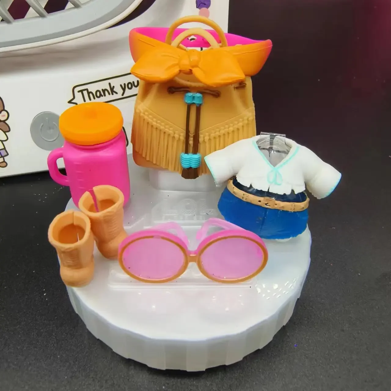 LOL doll accessories set doll doll DIY accessories including doll clothes, shoes, glasses, milk bottle accessories