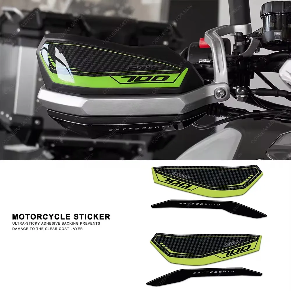 

SRT 700 X 2024 Motorcycle 3D Epoxy Resin Sticker Hand Guard Protection Sticker Kit For QJ Motor SRT 700 X